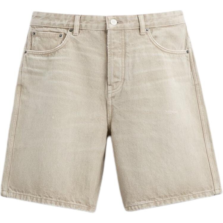 Джинсовые шорты мужские песочные Zara, цвет Sand