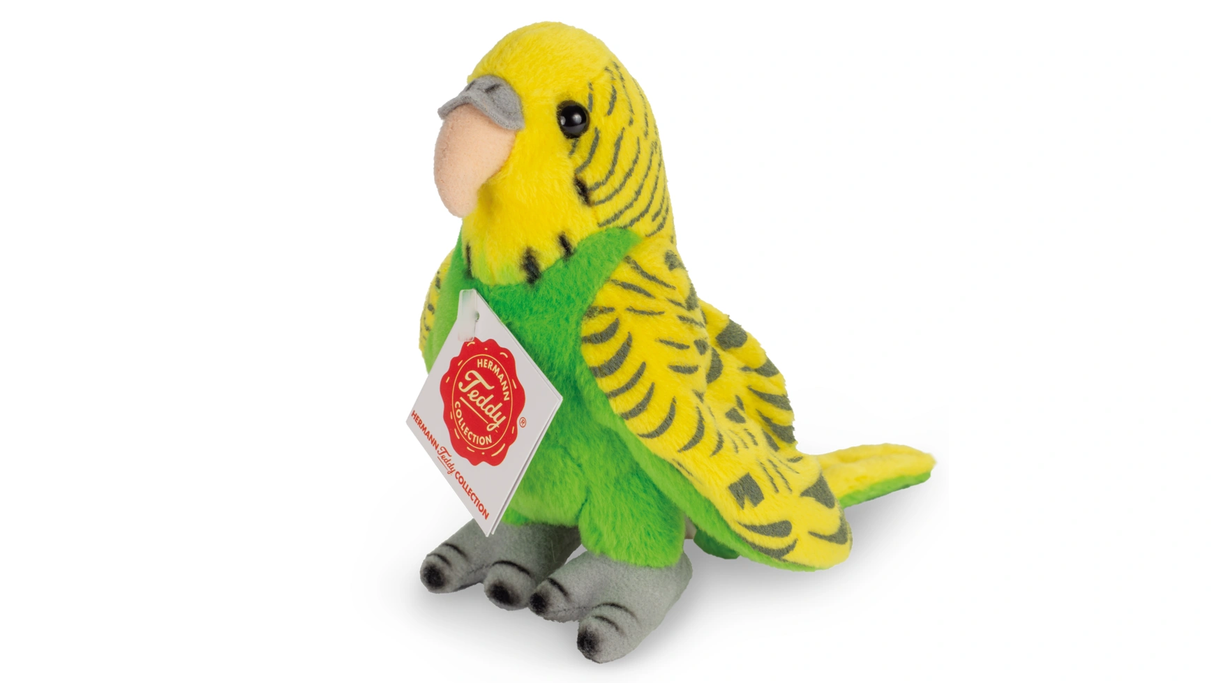 Волнистый попугайчик зеленый 13 см