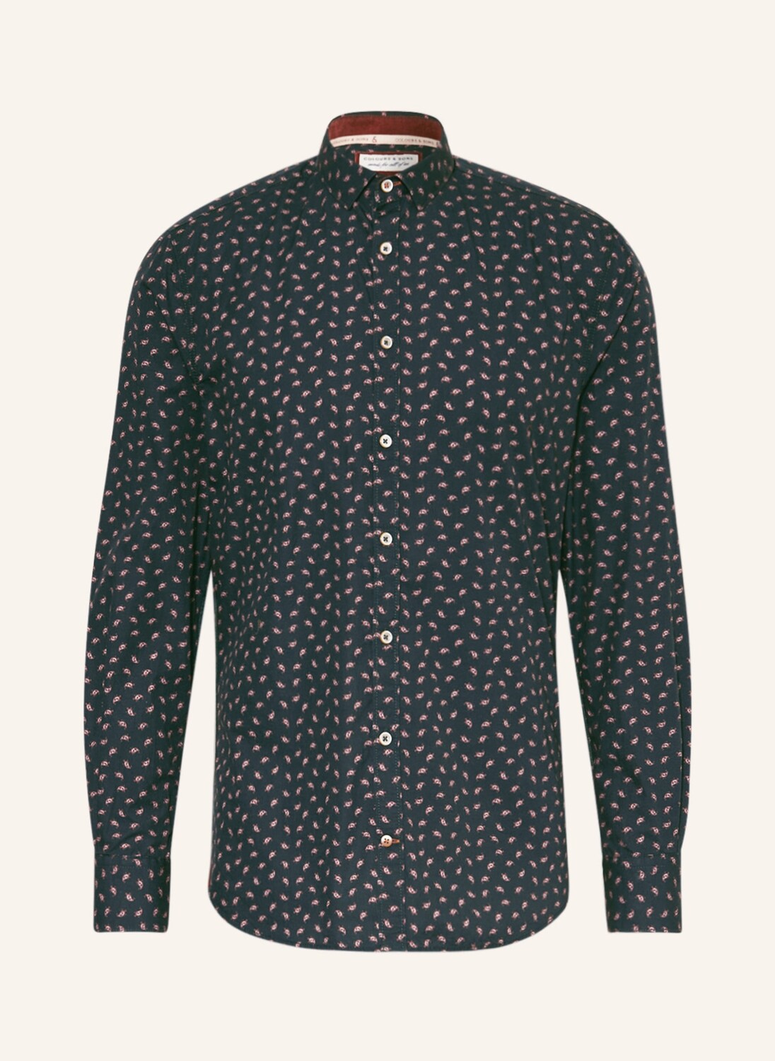 

Рубашка COLOURS & SONS Slim Fit, темно-зеленый