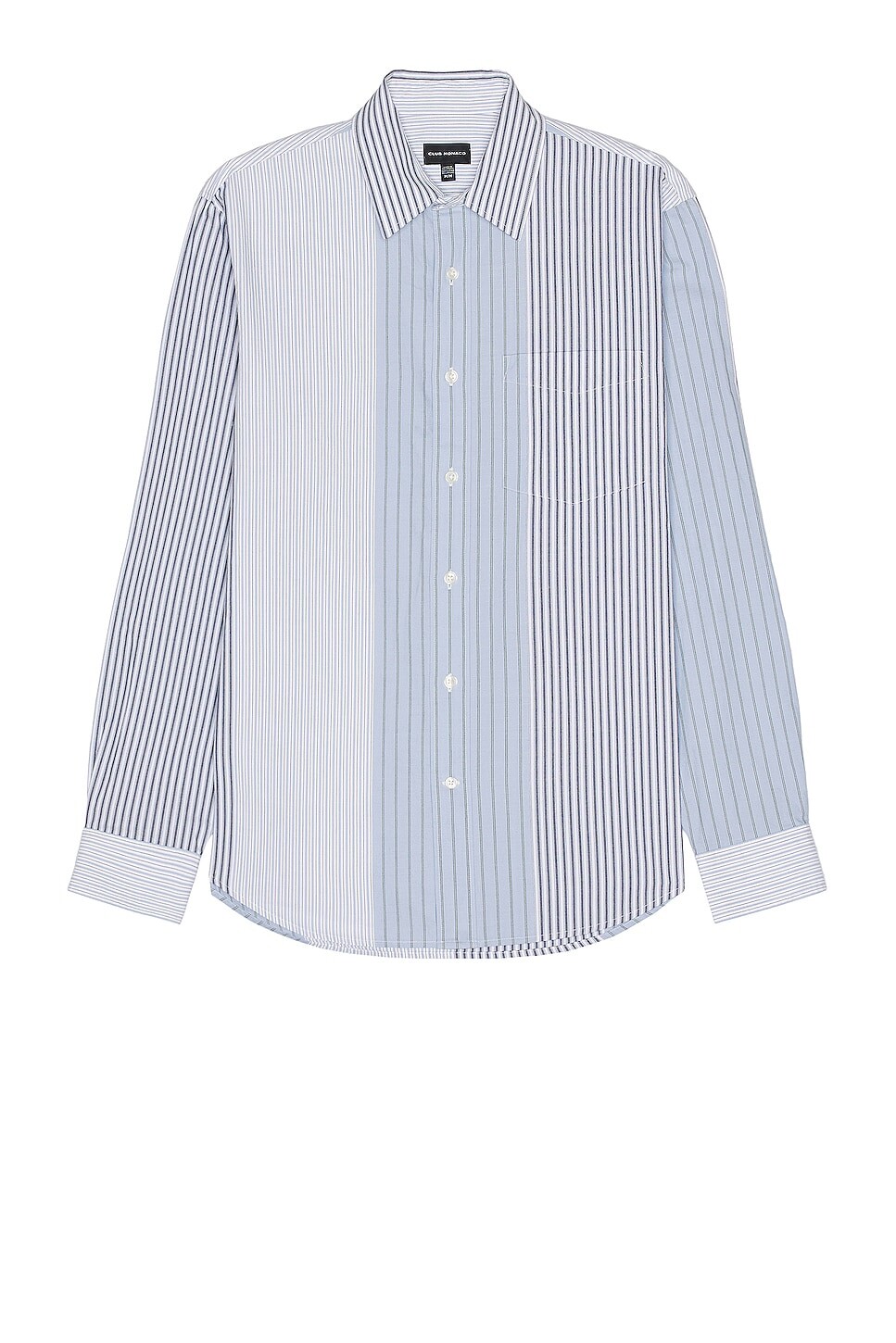 

Рубашка Club Monaco Multi Stripe Long Sleeve, цвет Blue Mix