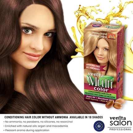 Краска-кондиционер для волос Venita Multi Color Перманентная краска для волос 0% аммиака