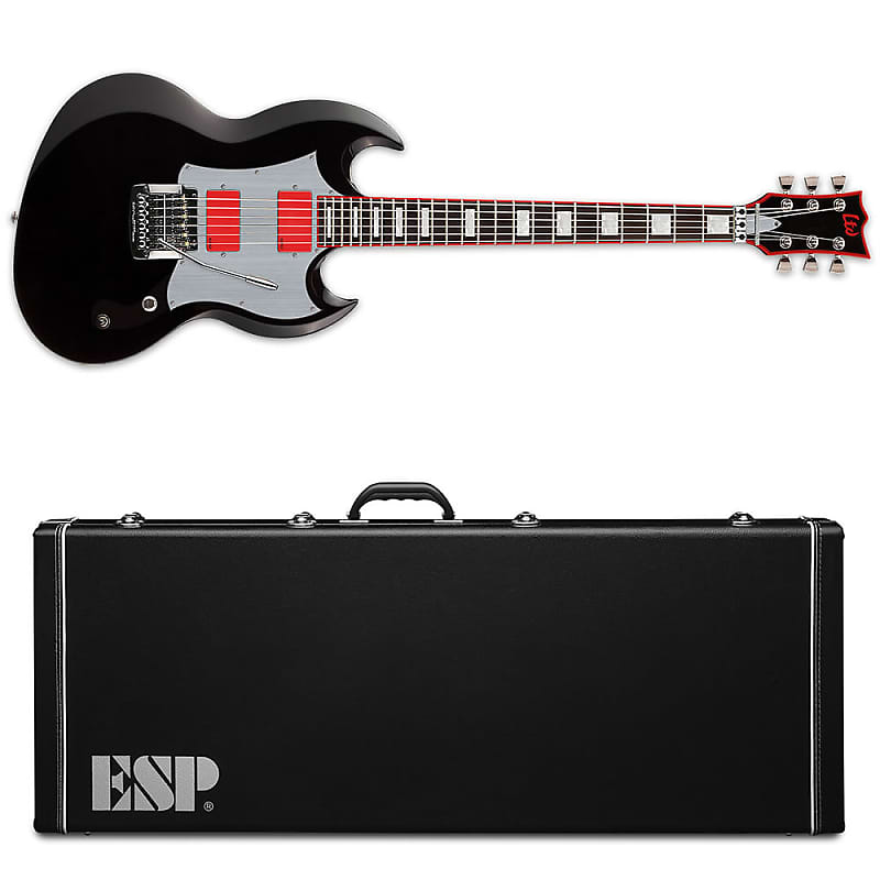 Электрогитара ESP LTD Glenn Tipton GT-600 Black w/ Red BLK Electric Guitar NEW + ESP Viper Hardshell Case! GT600