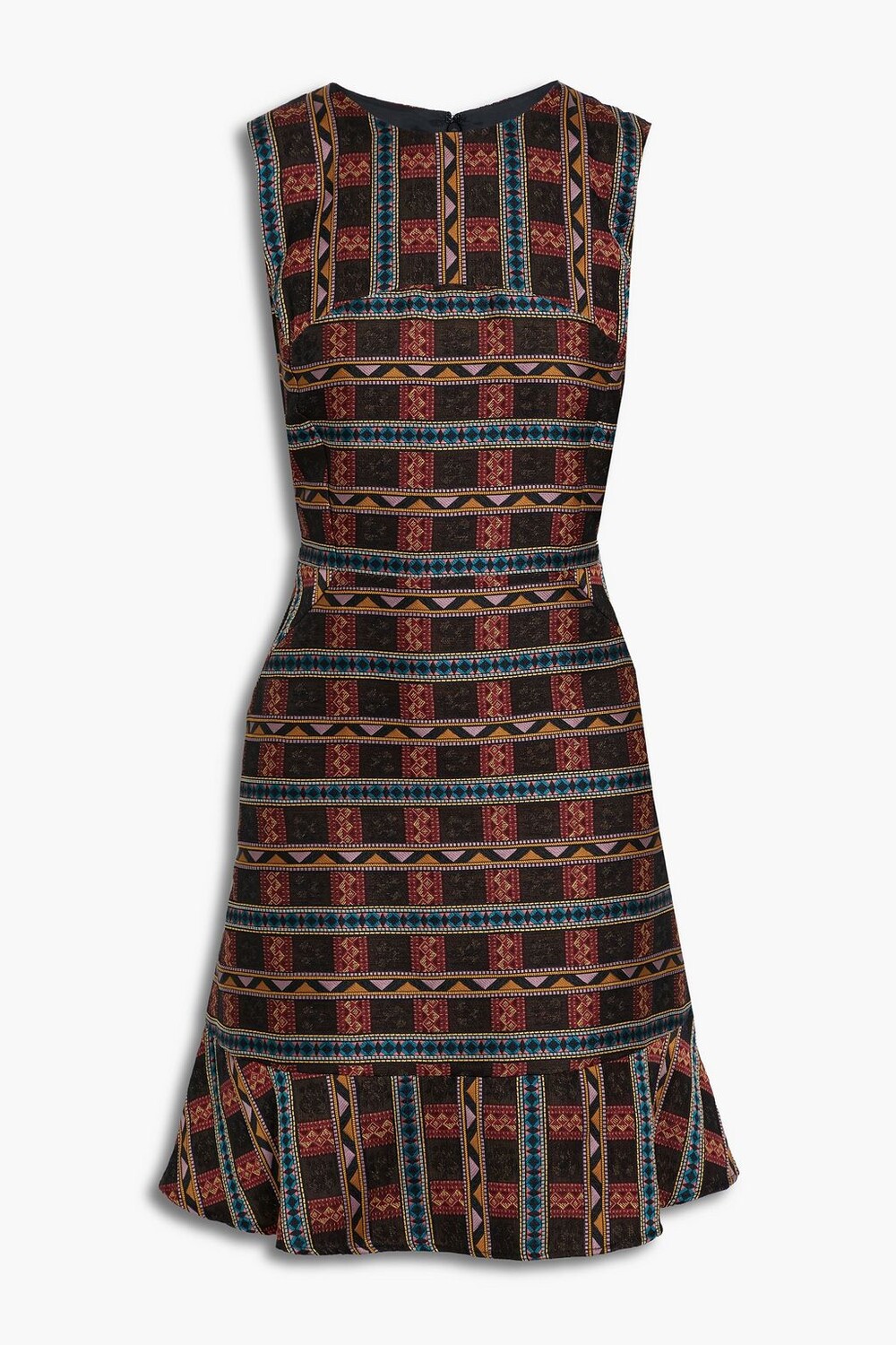 

Жаккардовое платье мини Jasper с рюшами ETRO, черный