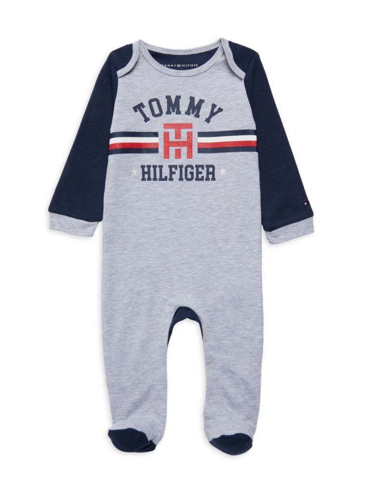 

Футболка с графическим логотипом для маленьких мальчиков Tommy Hilfiger, серый