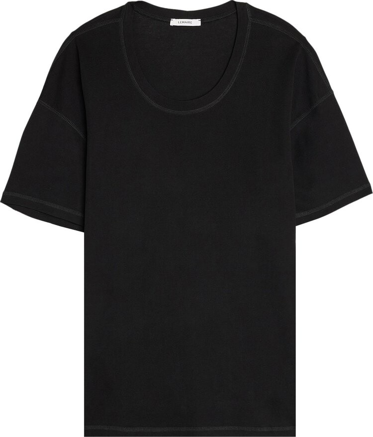 

Футболка Lemaire Rib 'Black', черный