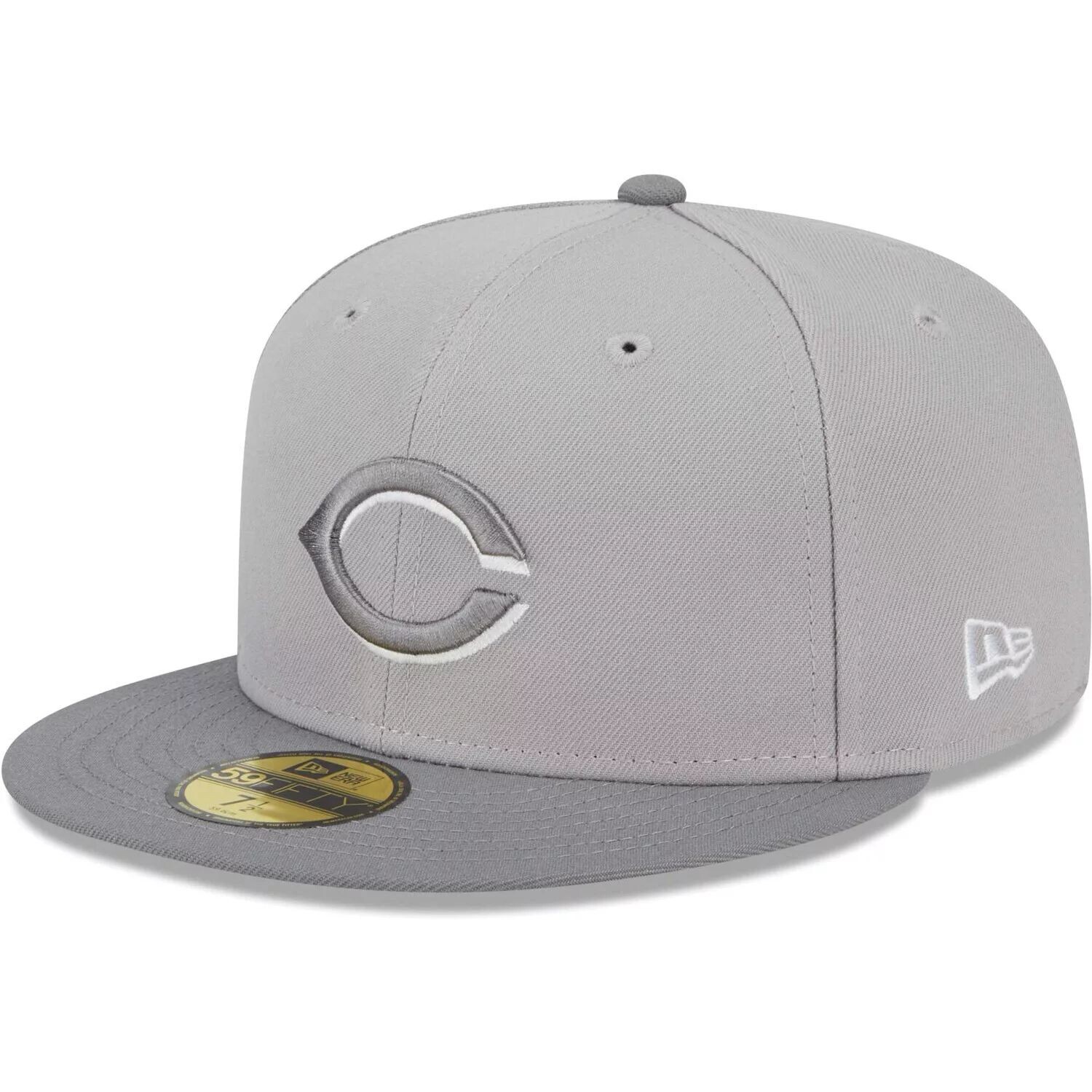 

Мужская шляпа New Era Grey Cincinnati Reds Green Undervisor 59FIFTY