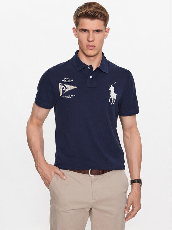

Рубашка поло стандартного кроя Polo Ralph Lauren, синий