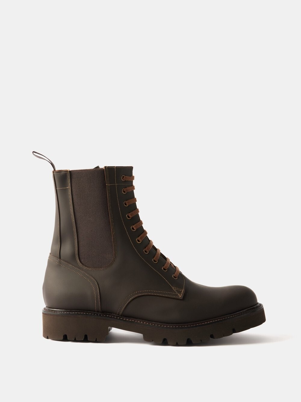 

Кожаные ботинки buckley на рифленой подошве Grenson, коричневый