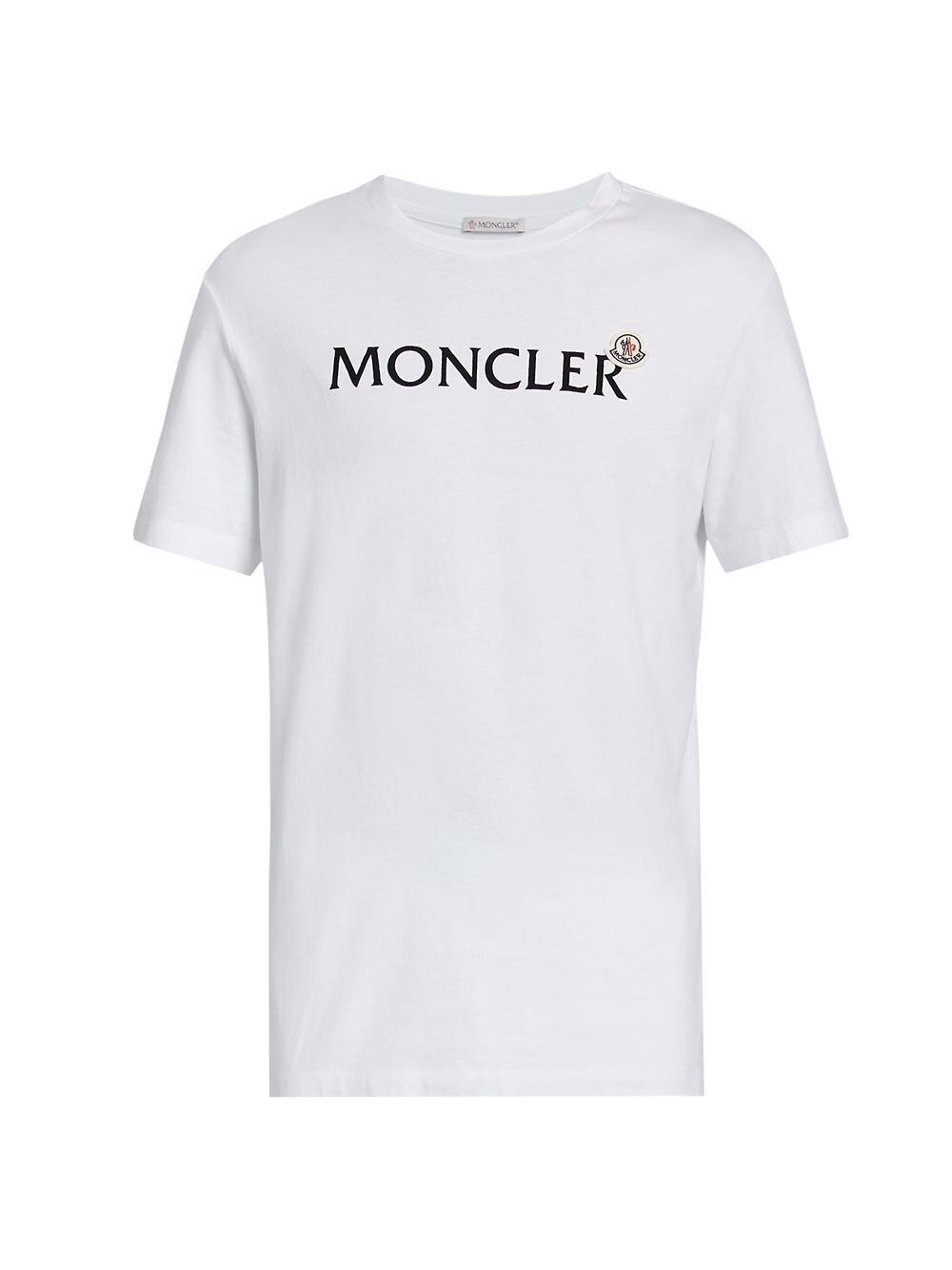 

Футболка с короткими рукавами и логотипом Moncler, белый