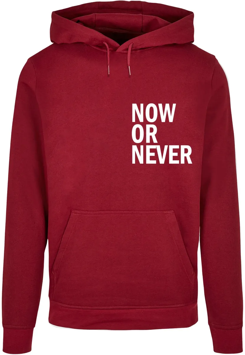 

Толстовка с капюшоном Merchcode " Merchcode Men's Now Or Never Basic Hoody", цвет Burgundy