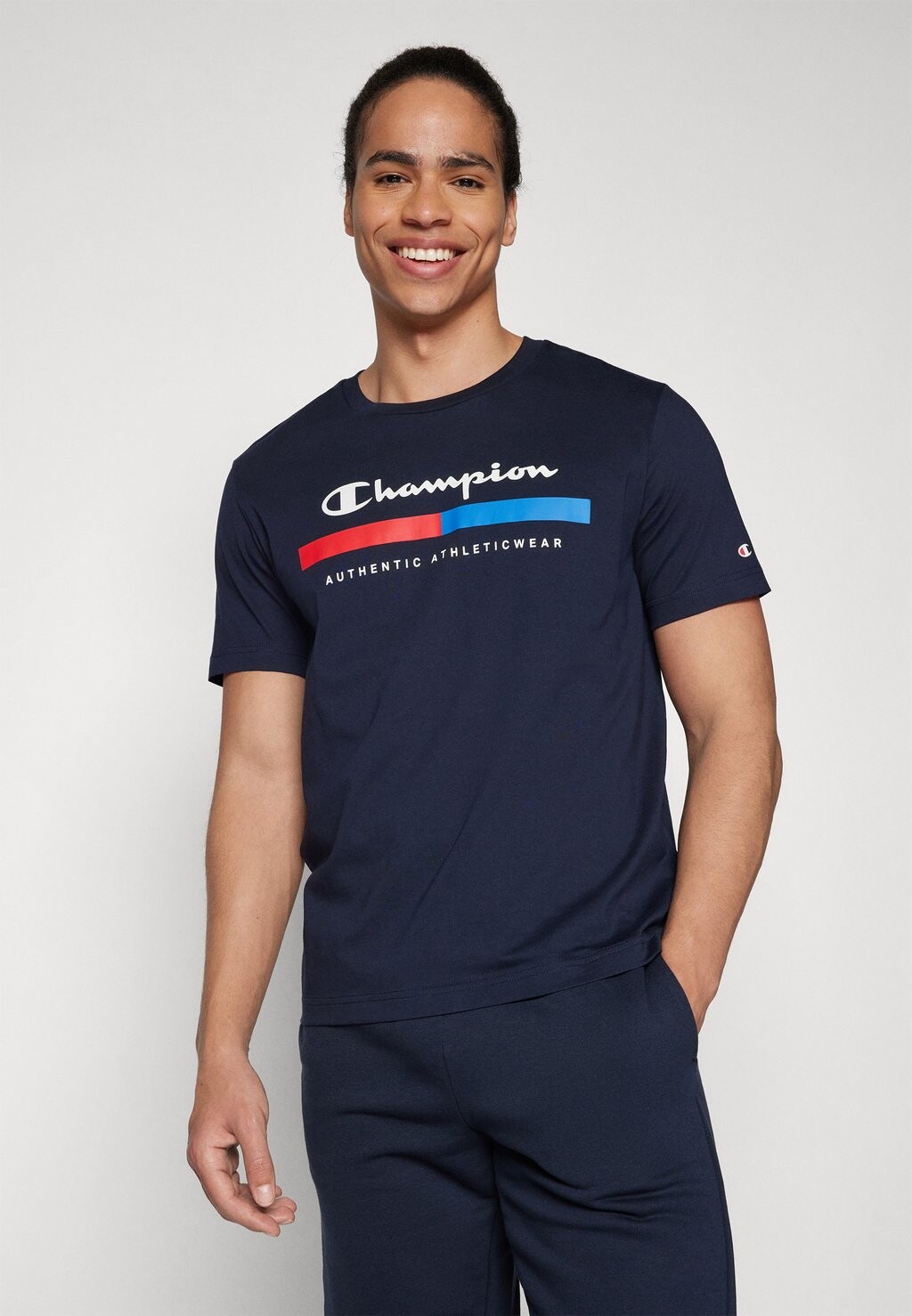 

Футболка с принтом GRAPHIC SHOP CREWNECK Champion, цвет dark blue