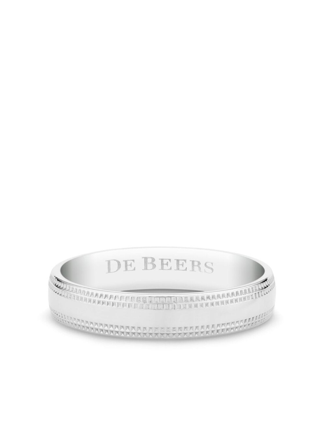 

Кольцо с гравировкой логотипа De Beers Jewellers, серебряный