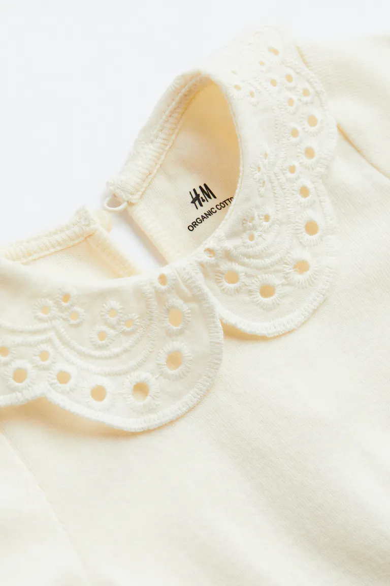 

Боди с воротником H&M, белый
