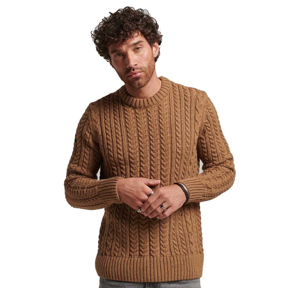 

Толстовка Superdry Vintage Jacob, коричневый