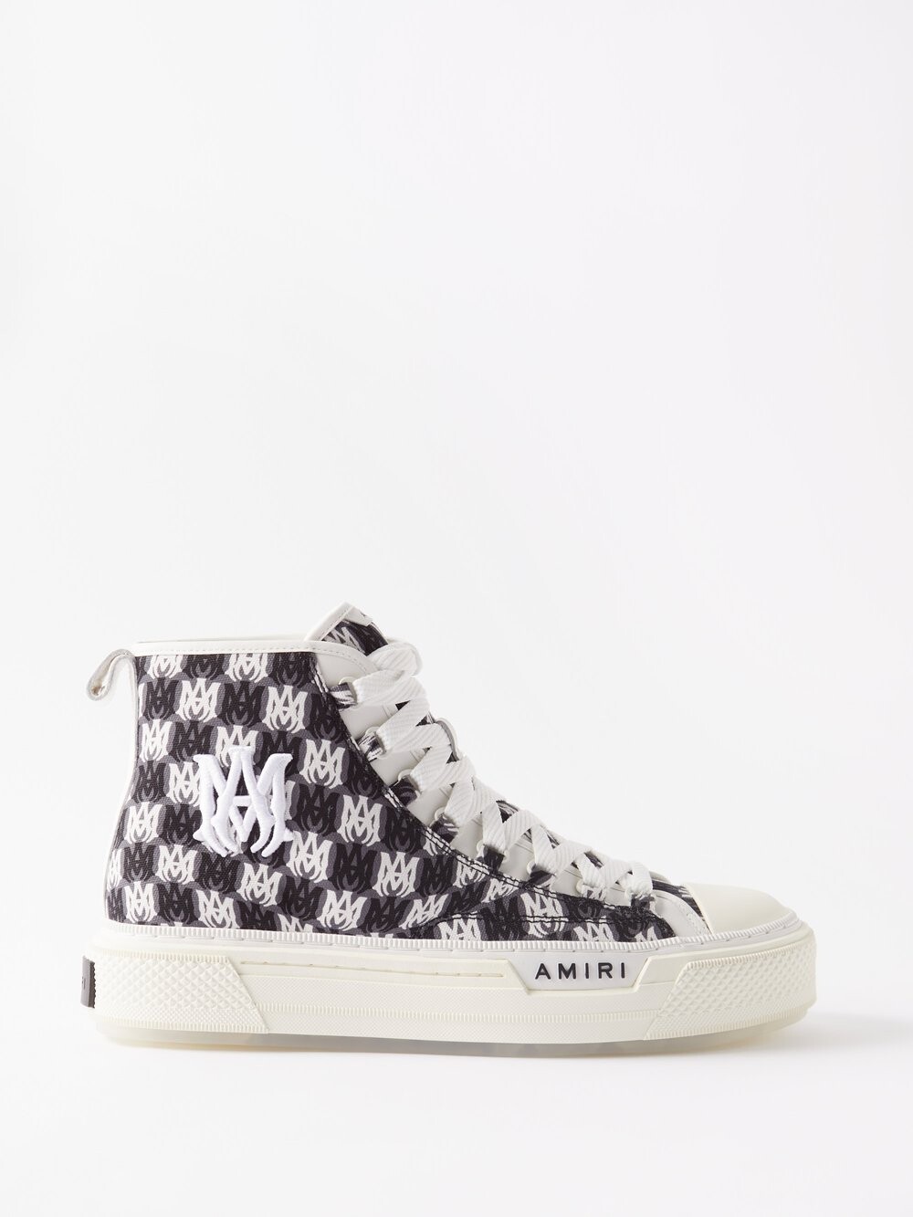 

Высокие кроссовки warp court из парусины Amiri, серый