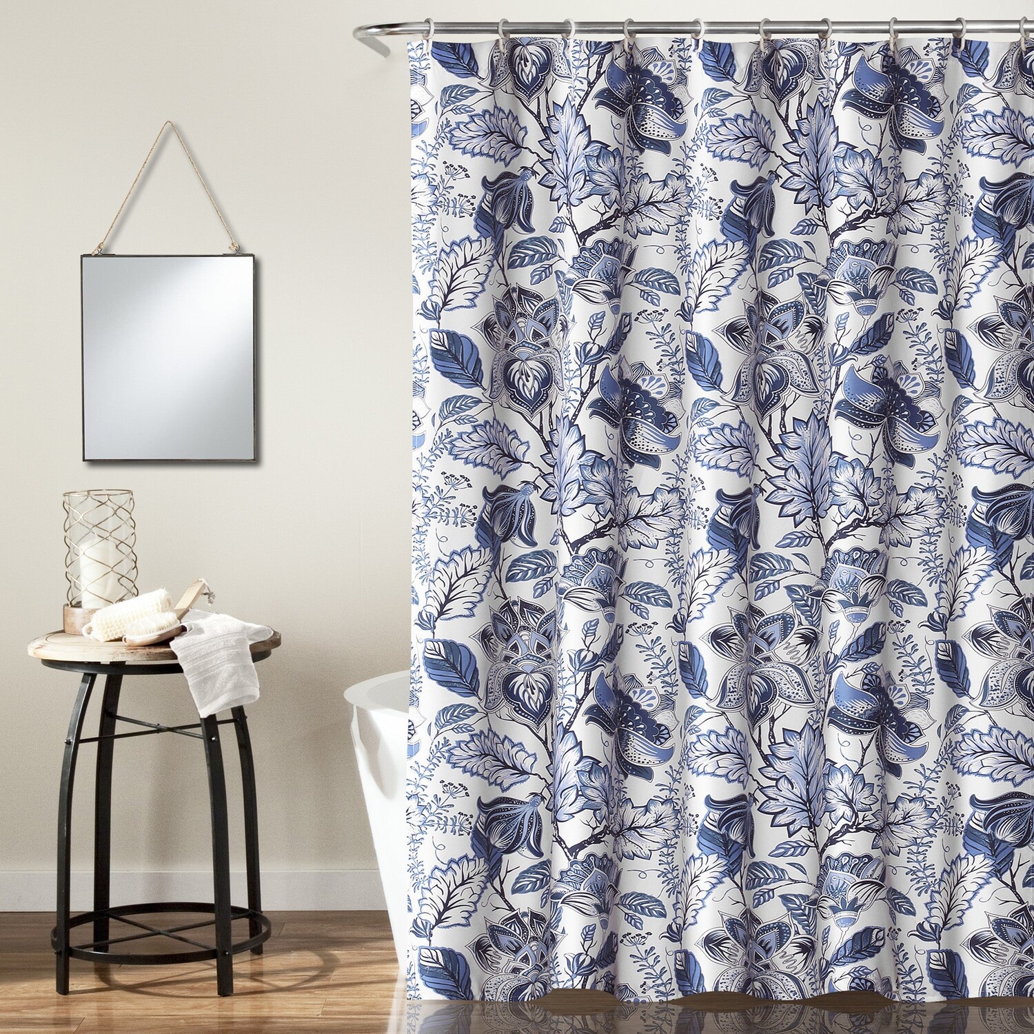 

Синтия Джейкобин Занавеска для душа Lush Decor, цвет Blue