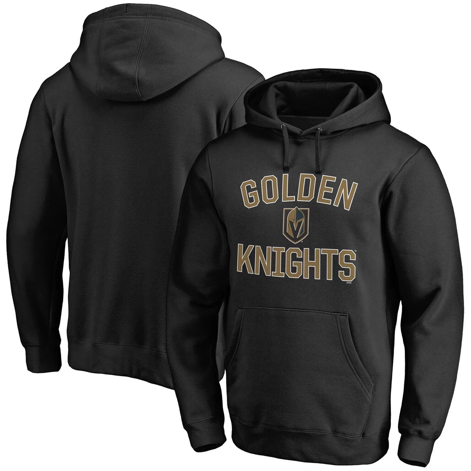 

Мужской пуловер с капюшоном Fanatics черного цвета с логотипом Vegas Golden Knights Team Victory Arch