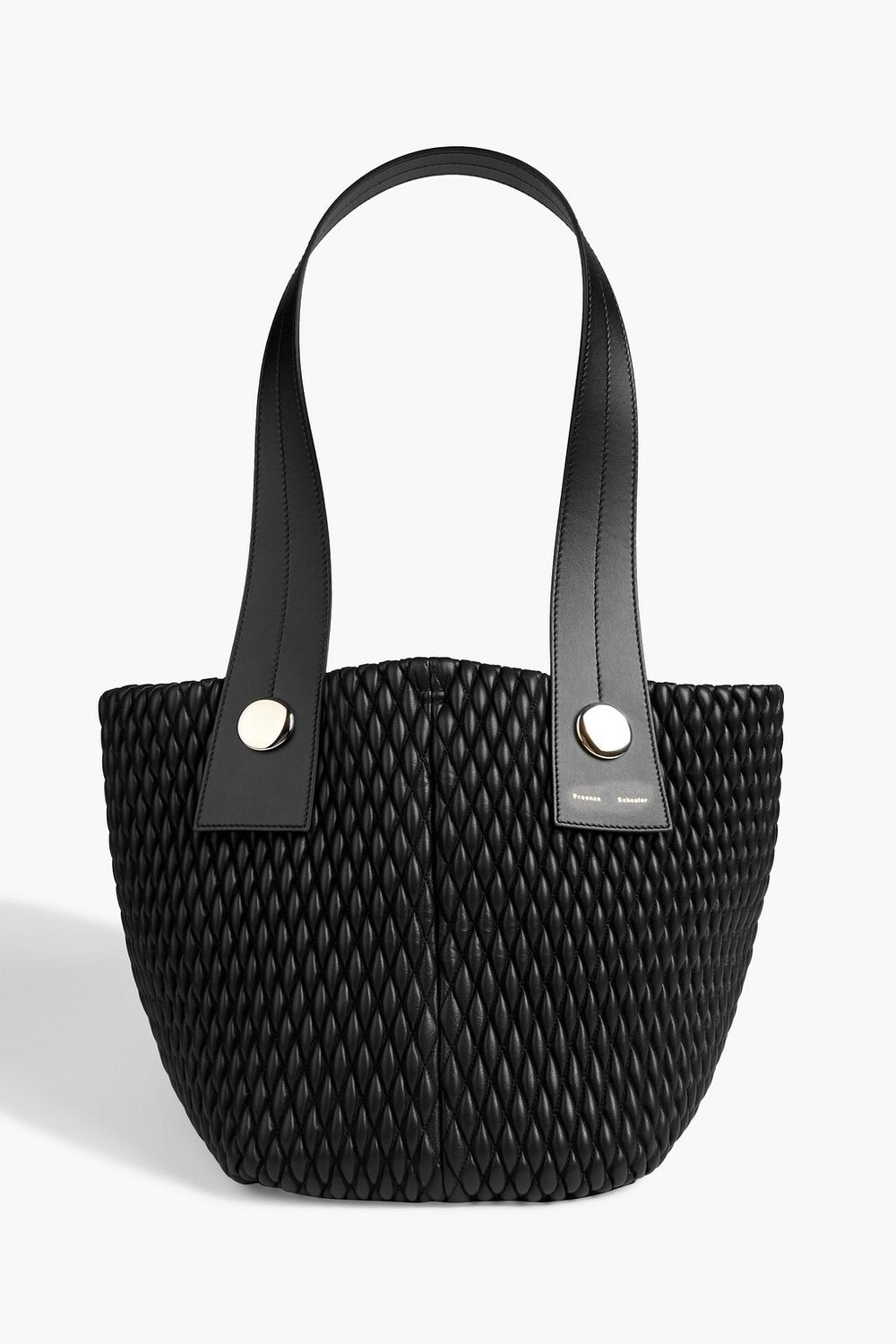 

Стеганая кожаная сумка-тоут Tobo PROENZA SCHOULER, черный