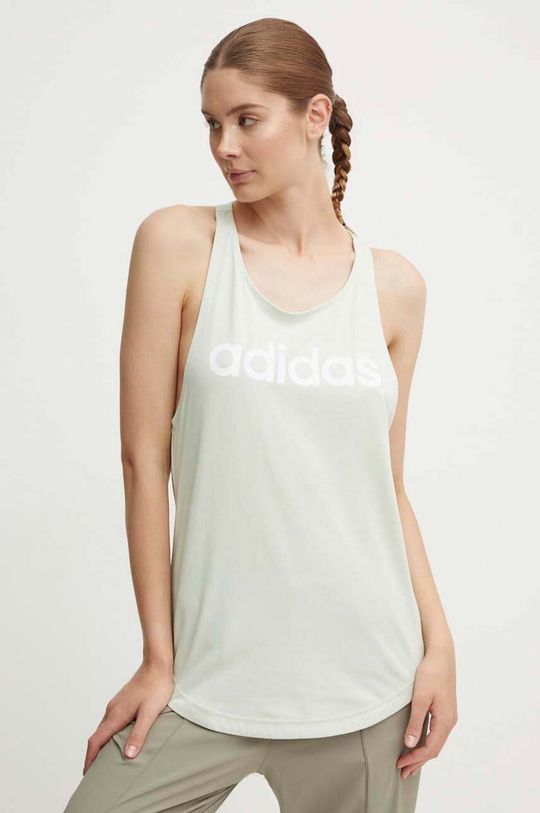 

Хлопковый топ Essentials adidas, зеленый