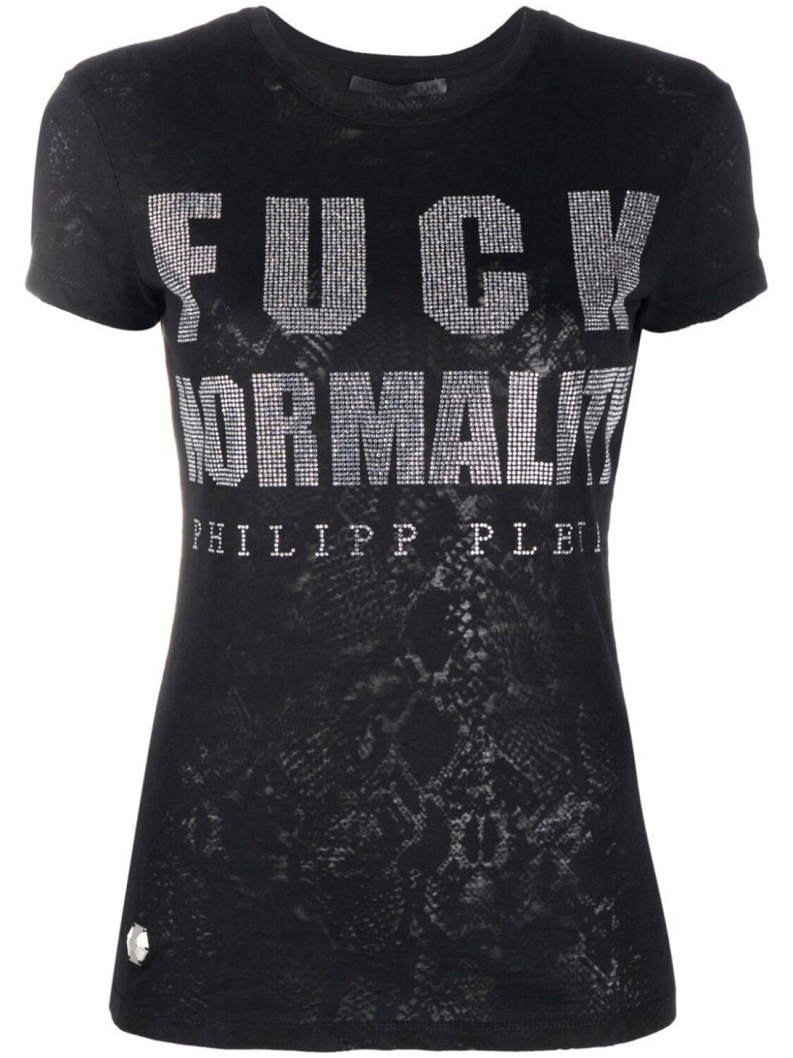 

Philipp Plein футболка с кристаллами, черный