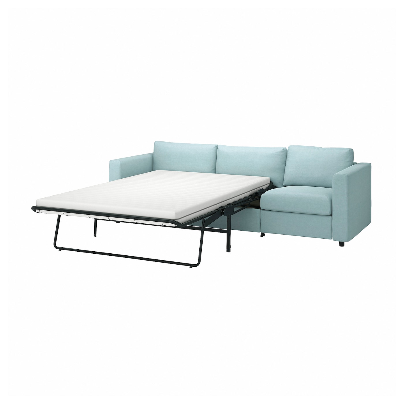 ВИМЛЕ 3 дивана-кровати с откидной спинкой, Саксемара светло-синий VIMLE IKEA