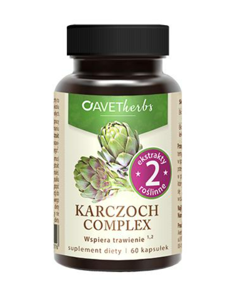 Avet Pharma Herbs Karczoch Complexэкстракт листьев артишока в капсулах, 60 шт. препарат который успокаивает и облегчает засыпание avet herbs melisa b12 30 шт