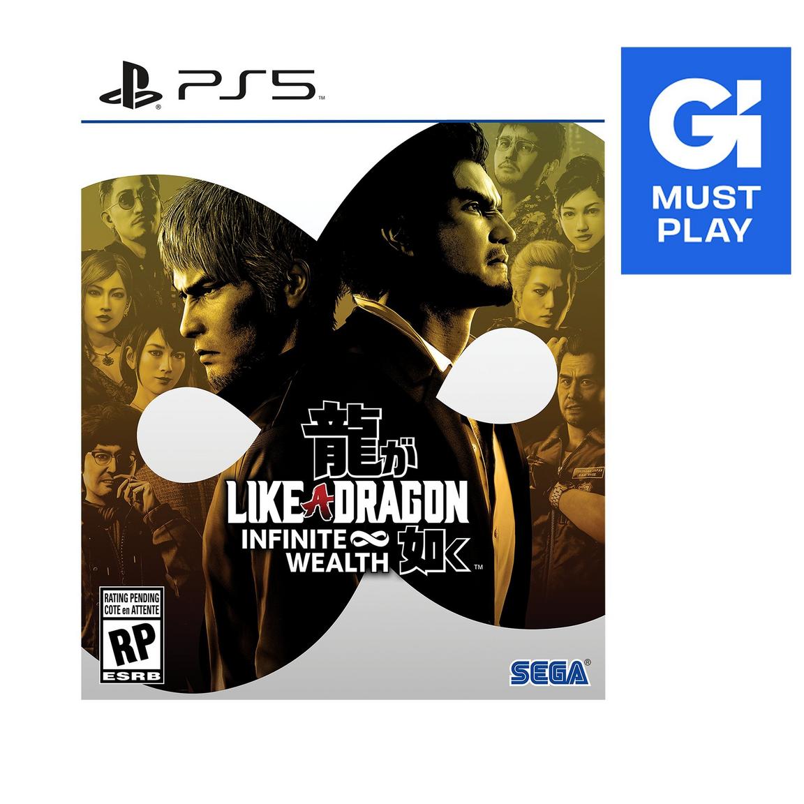 Видеоигра Like a Dragon: Infinite Wealth Launch Edition - PlayStation 5 набор like a dragon ishin [ps5 английская версия] оружие игровое нож кунай 2 холодное пламя деревянный