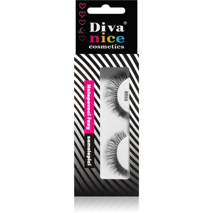 

Накладные ресницы из натурального волоса № 6559 - 1 шт. Diva & Nice Cosmetics