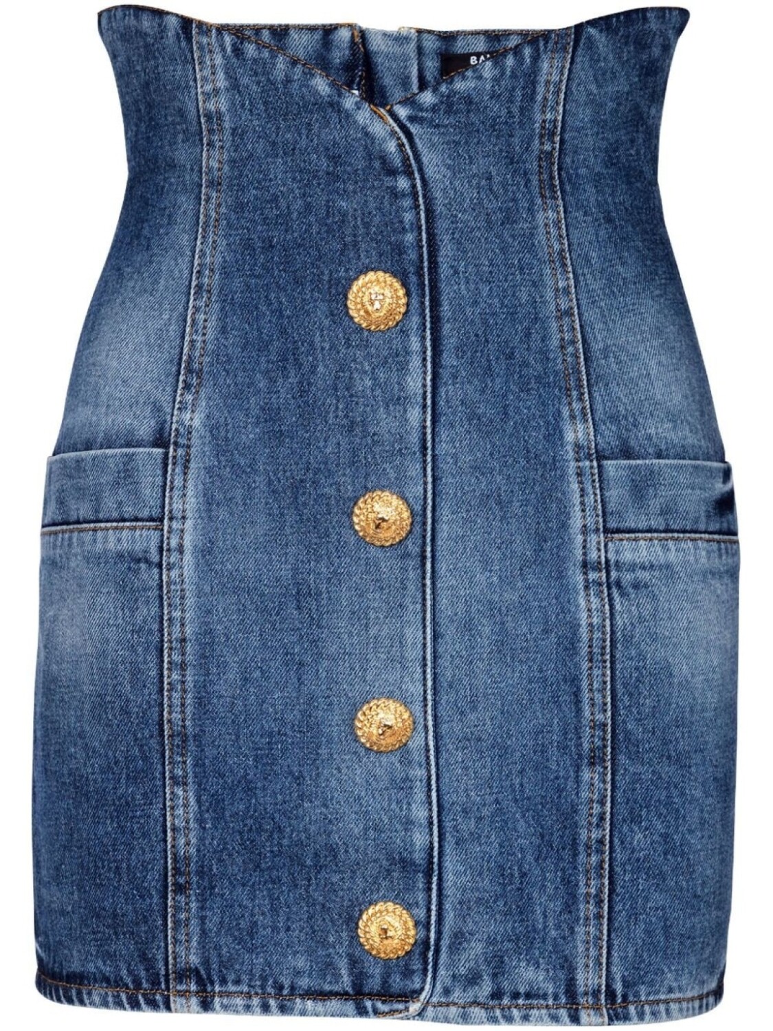 

Balmain джинсовая мини-юбка, синий