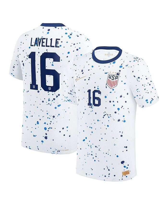 

Мужской цвет White домашний аутентичный трикотаж Rose Lavelle USWNT 2023 Nike, цвет White