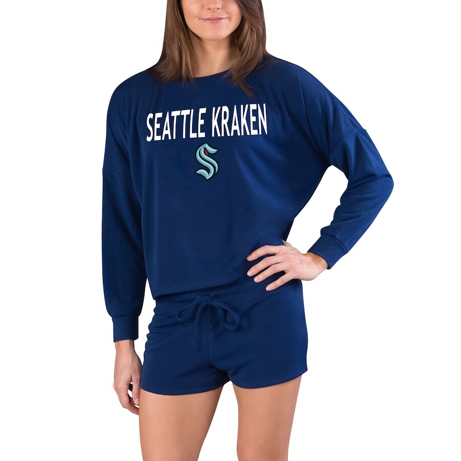 

Пижамный комплект Concepts Sport Seattle Kraken, синий