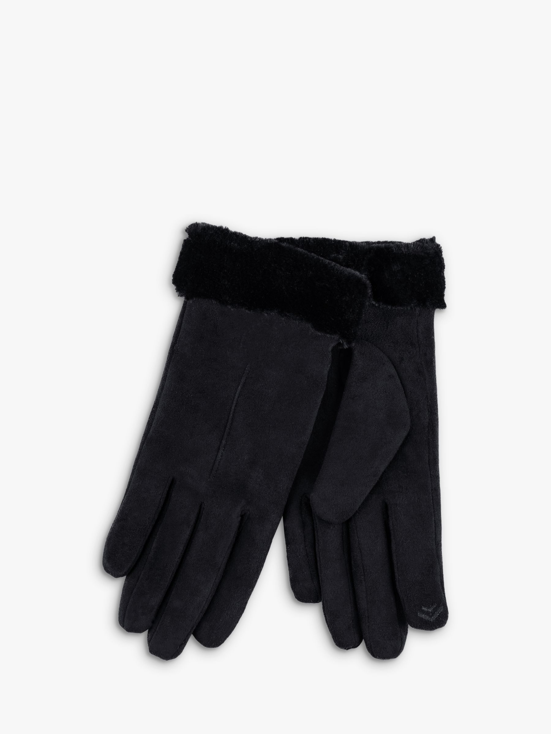 Женские одноточечные перчатки из искусственной замши totes, черный