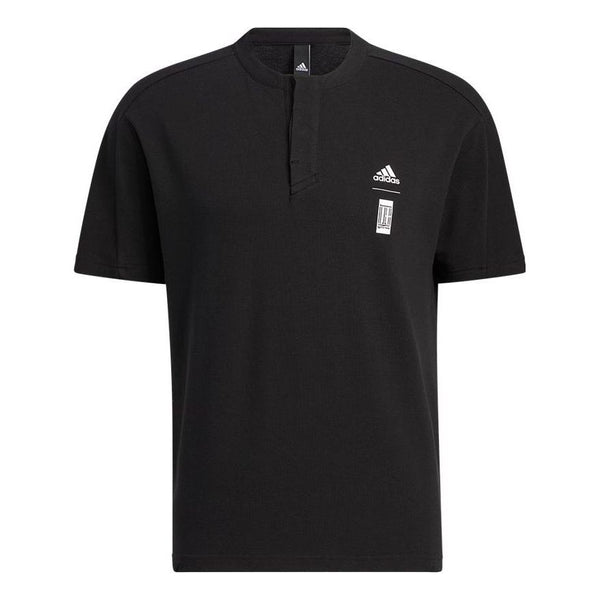 Футболка Men's adidas Solid Color Brand logo Printing Round Neck Short Sleeve Black T-Shirt, мультиколор