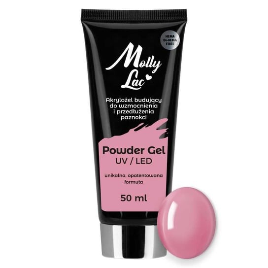 

Акриловый гель-строитель без гемы/дигемы French Pink, ограниченный выпуск 50 мл № 06 MollyLac, Powder Gel, Molly Lac