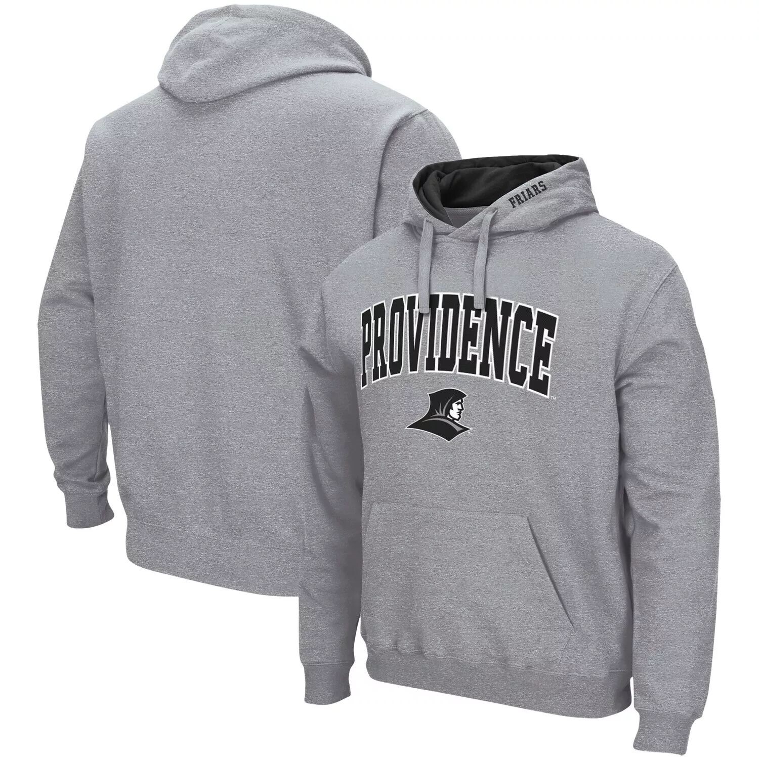 

Мужской серый пуловер с капюшоном Providence Friars Arch и Logo Colosseum