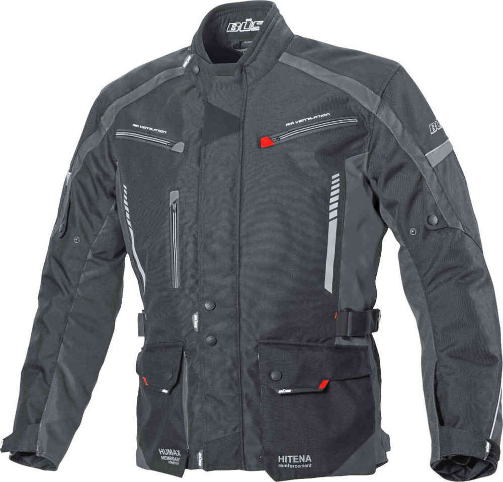 Мотоциклетная текстильная куртка Torino II Büse, черный/темно-серый мотоциклетная текстильная куртка torino ii büse черный темно серый