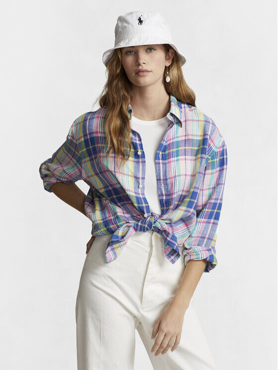 

Рубашка свободного кроя Polo Ralph Lauren, розовый