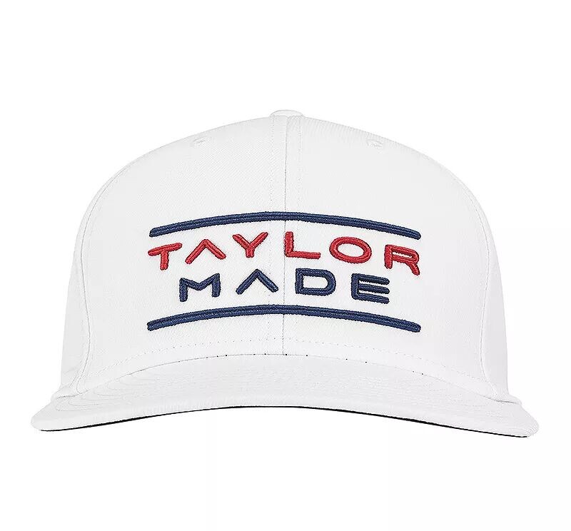 

Мужская кепка для гольфа TaylorMade Flatbill с эластичной посадкой, белый