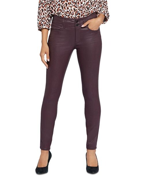 

ДЖИНСЫ СКИННИ С ПОКРЫТИЕМ AMI (ТЕМНО-ВИШНЕВЫЙ) NYDJ, цвет Red