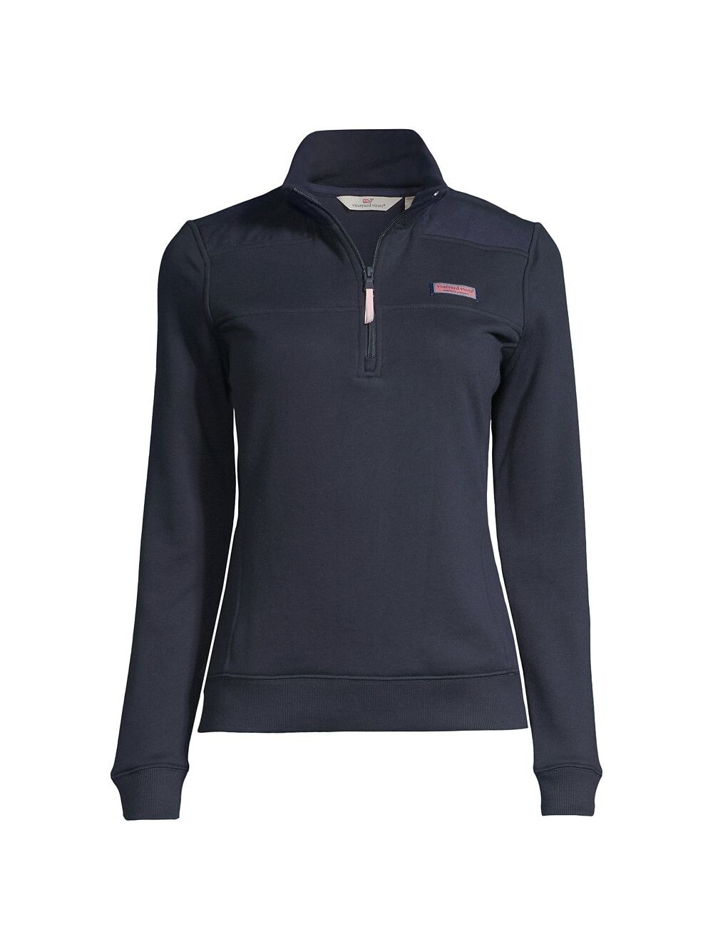 

Футболка Shep с молнией на четверть Vineyard Vines, нави, Серый