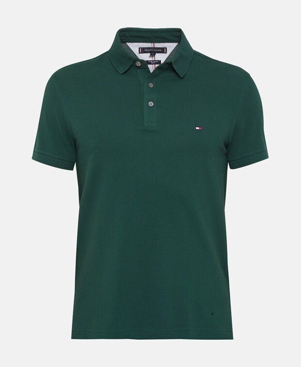 

Рубашка поло Tommy Hilfiger, темно-зеленый
