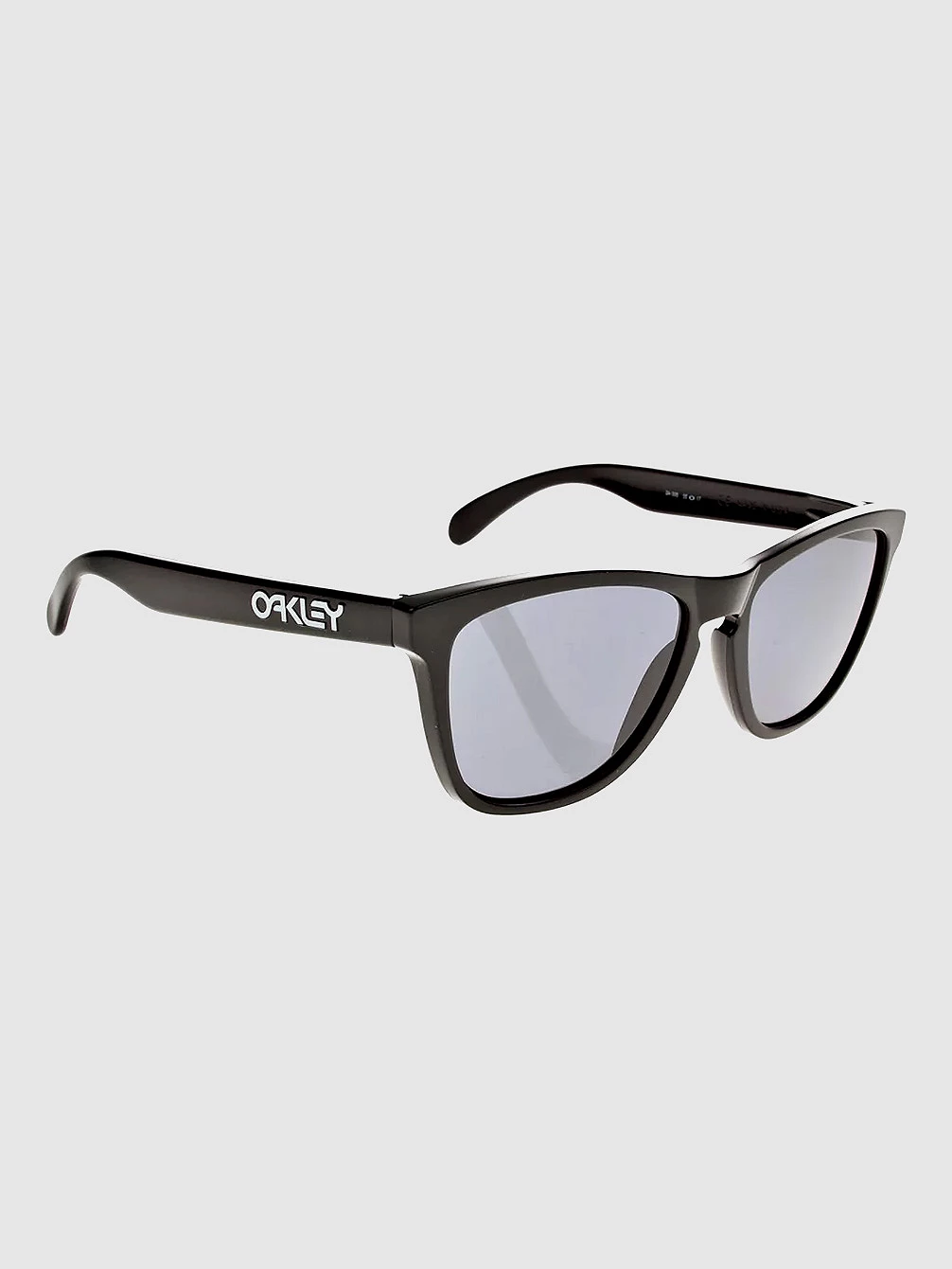

Черные полированные солнцезащитные очки из лягушачьей кожи Oakley, серый