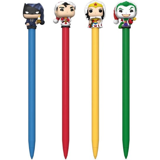 

Дисплей 16 Ручки-Топперы Dc Comics Holiday Super Heroes Funko