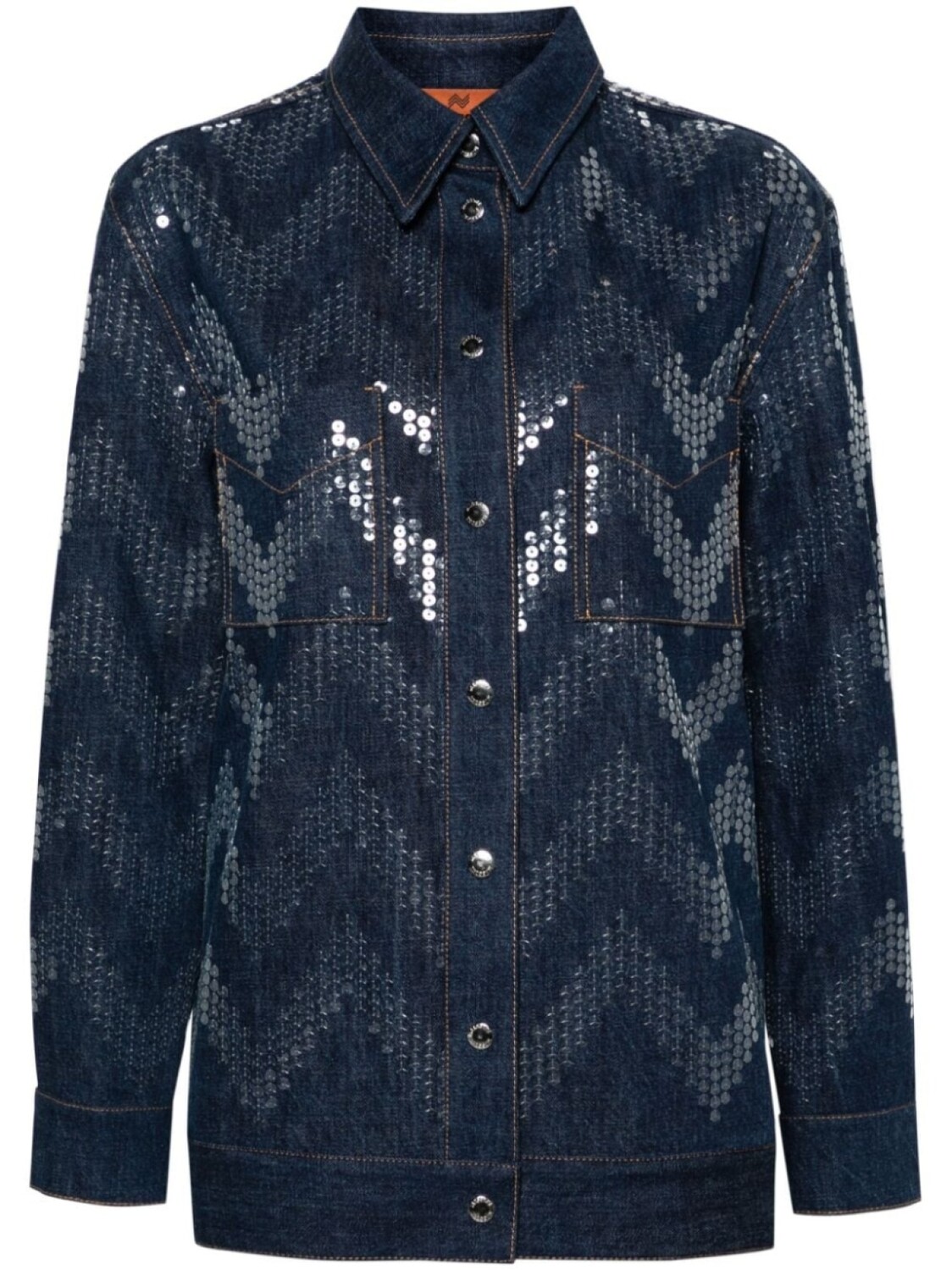 

Missoni джинсовая куртка с пайетками, синий