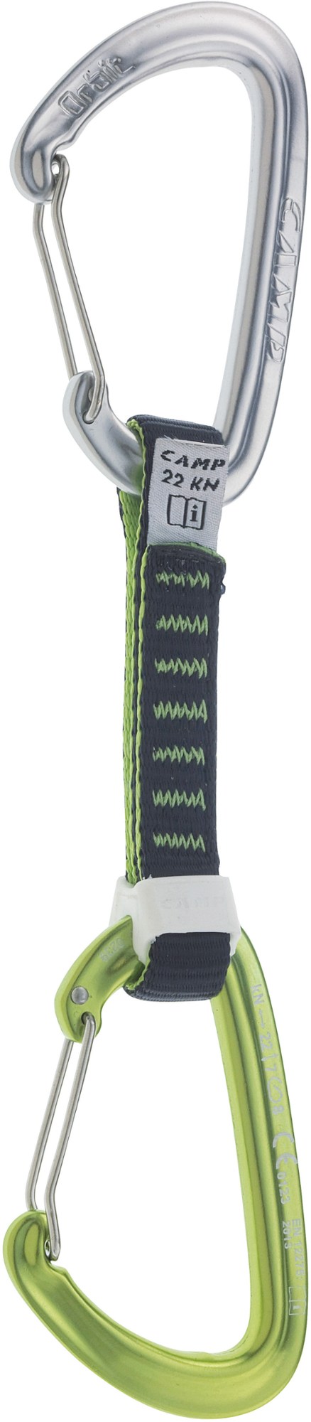 Orbit Wire Express KS Quickdraw C.A.M.P., зеленый оттяжка singing rock dyn express sling w 11mm c2000x016 16 шт
