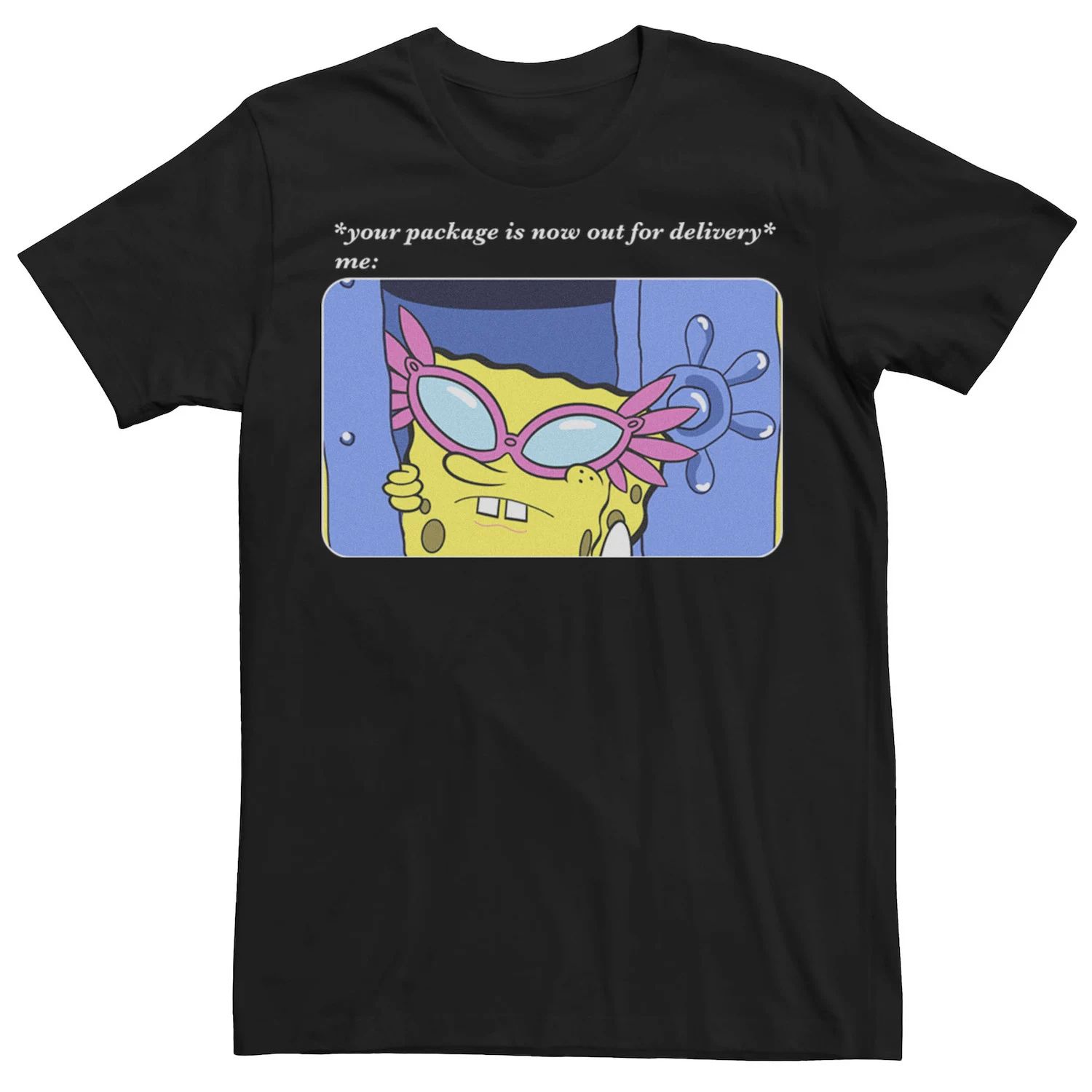 Мужская футболка с изображением Губки Боба Квадратные Штаны отправлена на доставку. Nickelodeon
