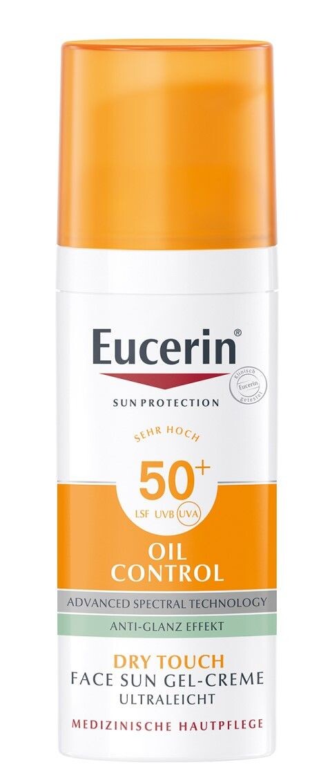 

Eucerin Oil Control SPF50+ защитный гель с фильтром, 50 ml