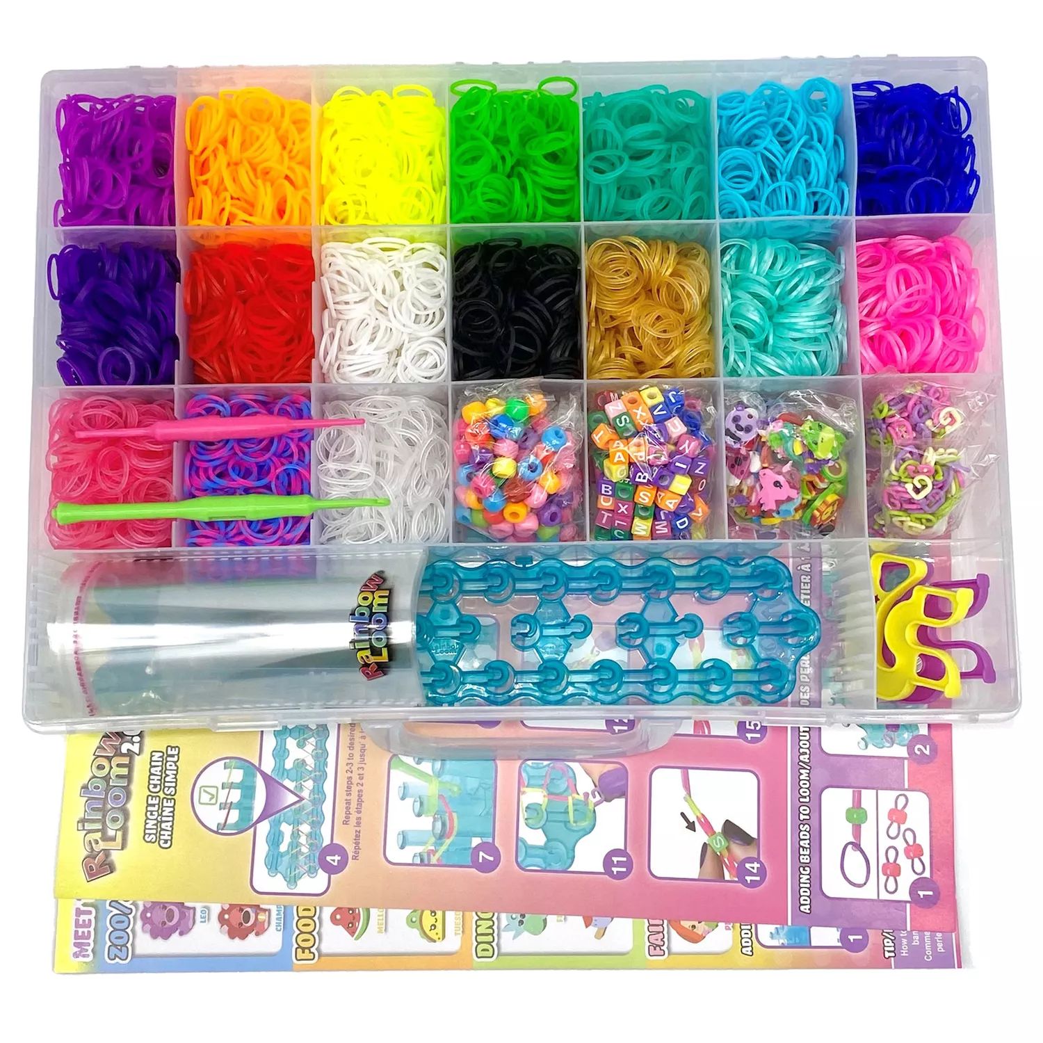 цена Мега комбинированный набор для изготовления браслетов Rainbow Loom Loomi-Pals Rainbow Loom