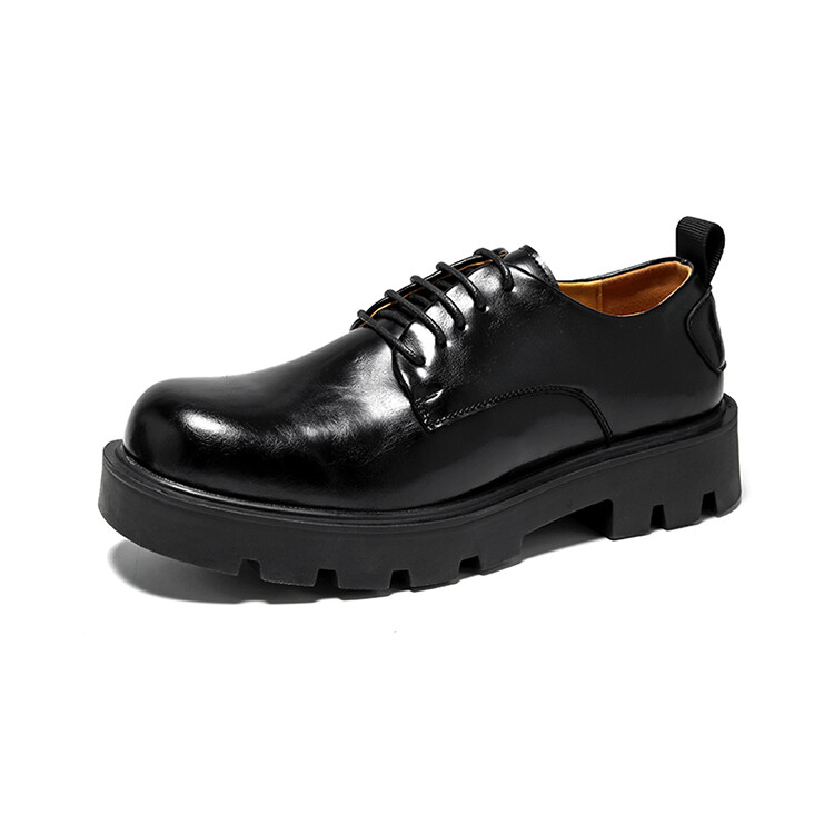 

Туфли мужские Men"s Casual Men Low-Top Gzz, цвет Black flat heel