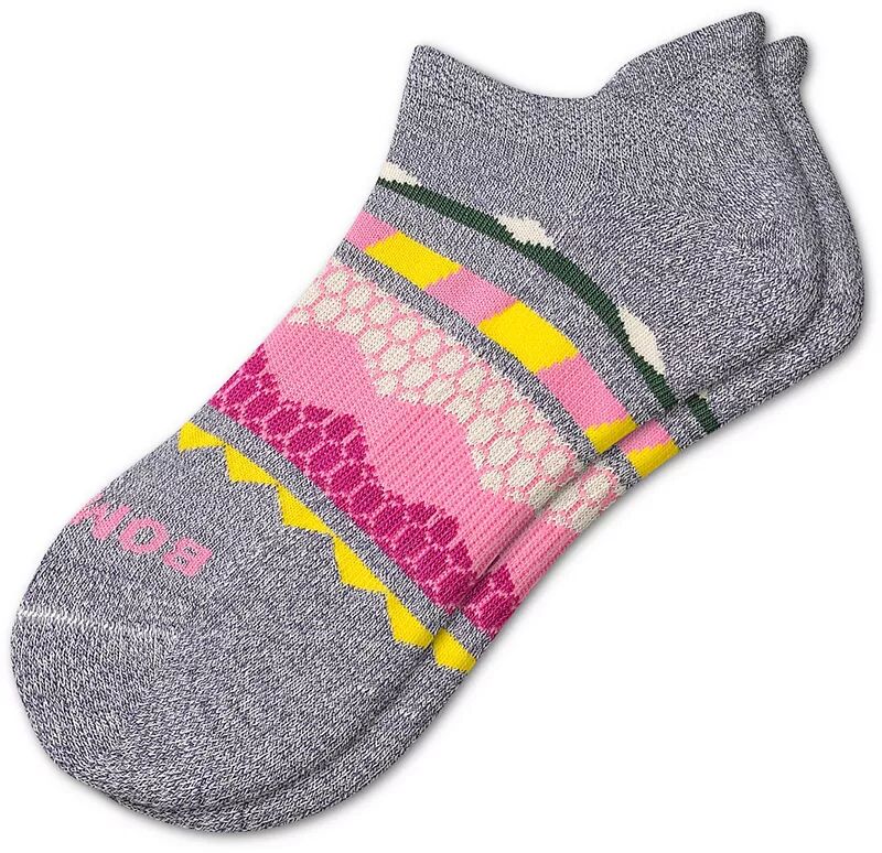 Женские носки до щиколотки с цветными блоками Bombas